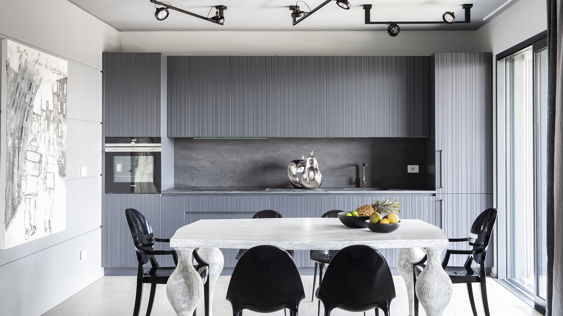 Mobilier de Bucatarie tmitalia kitchen design rua grey lacquered1t