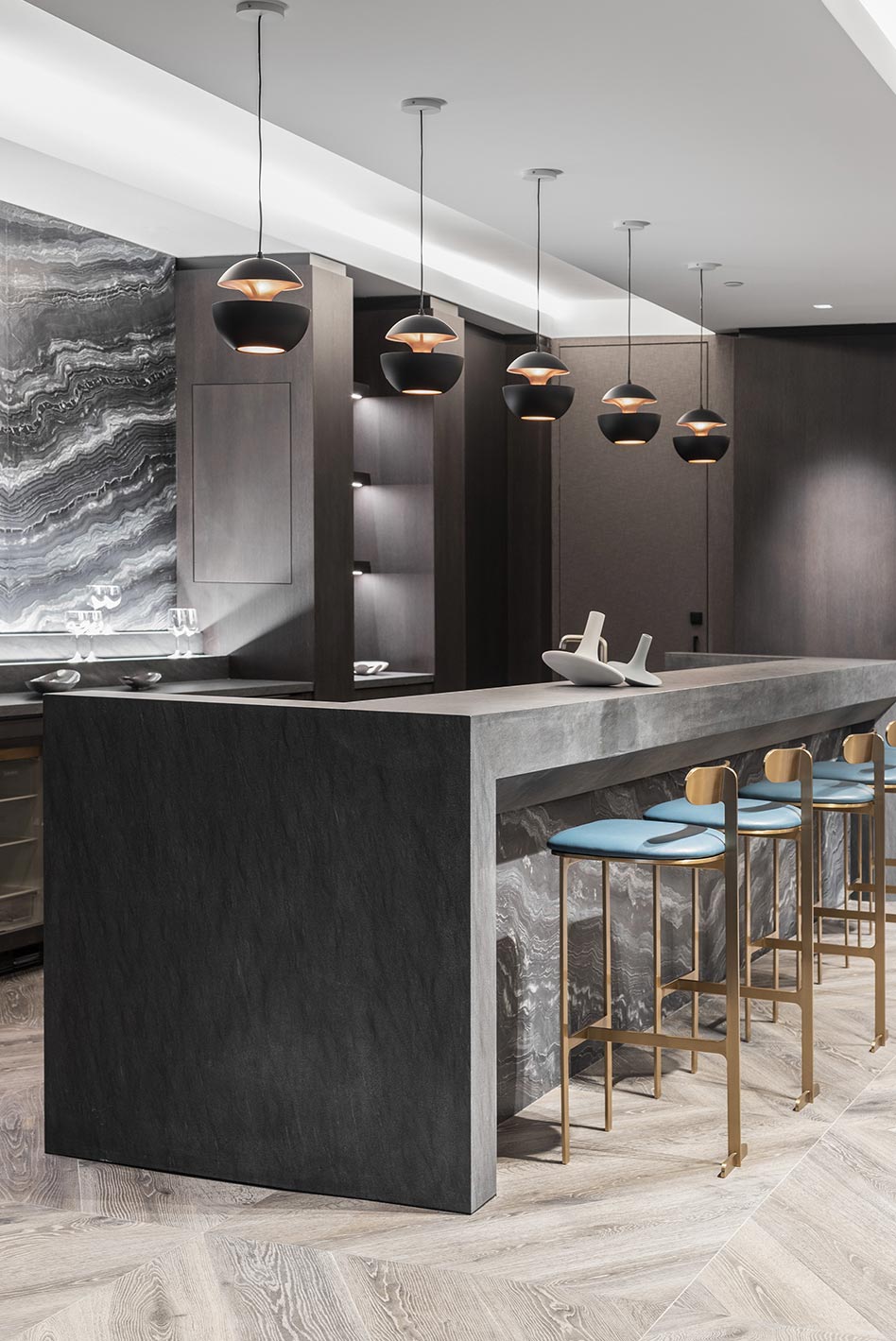 Mobilier de Bucatarie tmitalia turnkey interiors los angeles bar island stone custom made